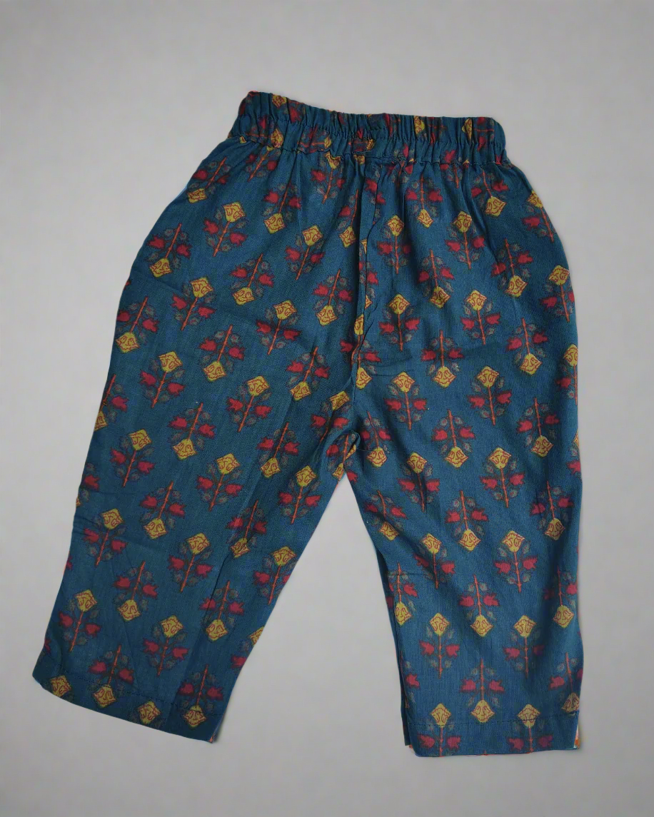 Girls Cotton Alia styled kurta pant with dupatta for festive wear