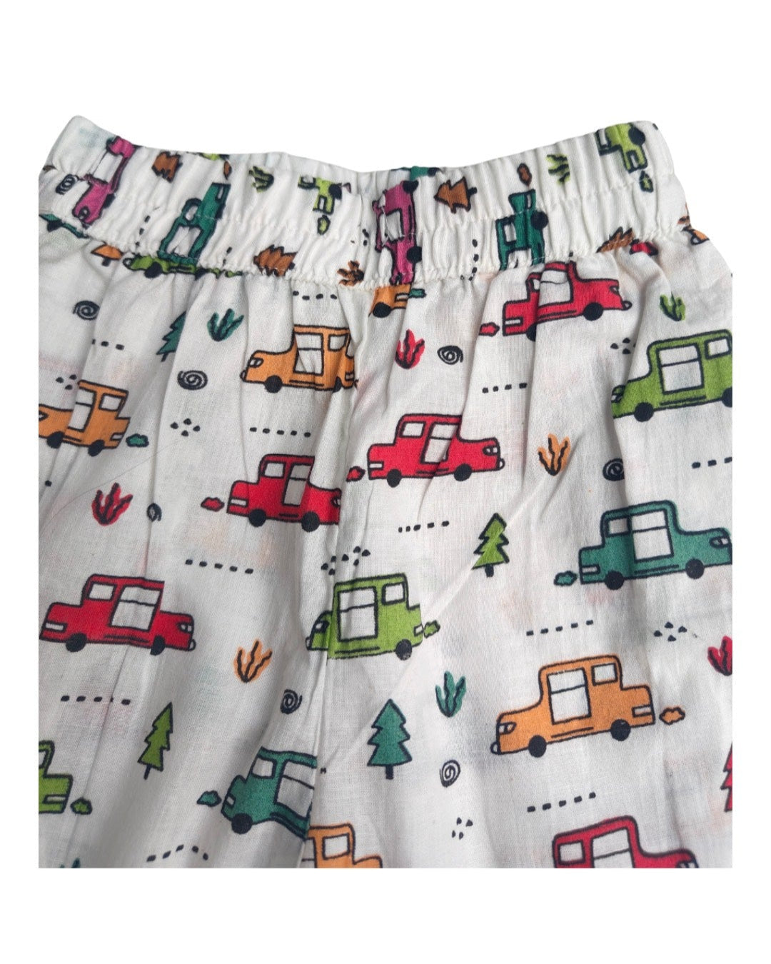 Car Printed pure cotton fll sleeve night suit set for boys and girls