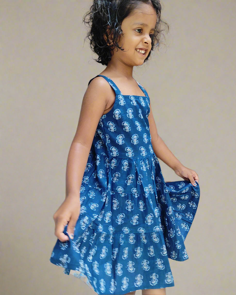 Girls Cotton Sleeveless frock for summer