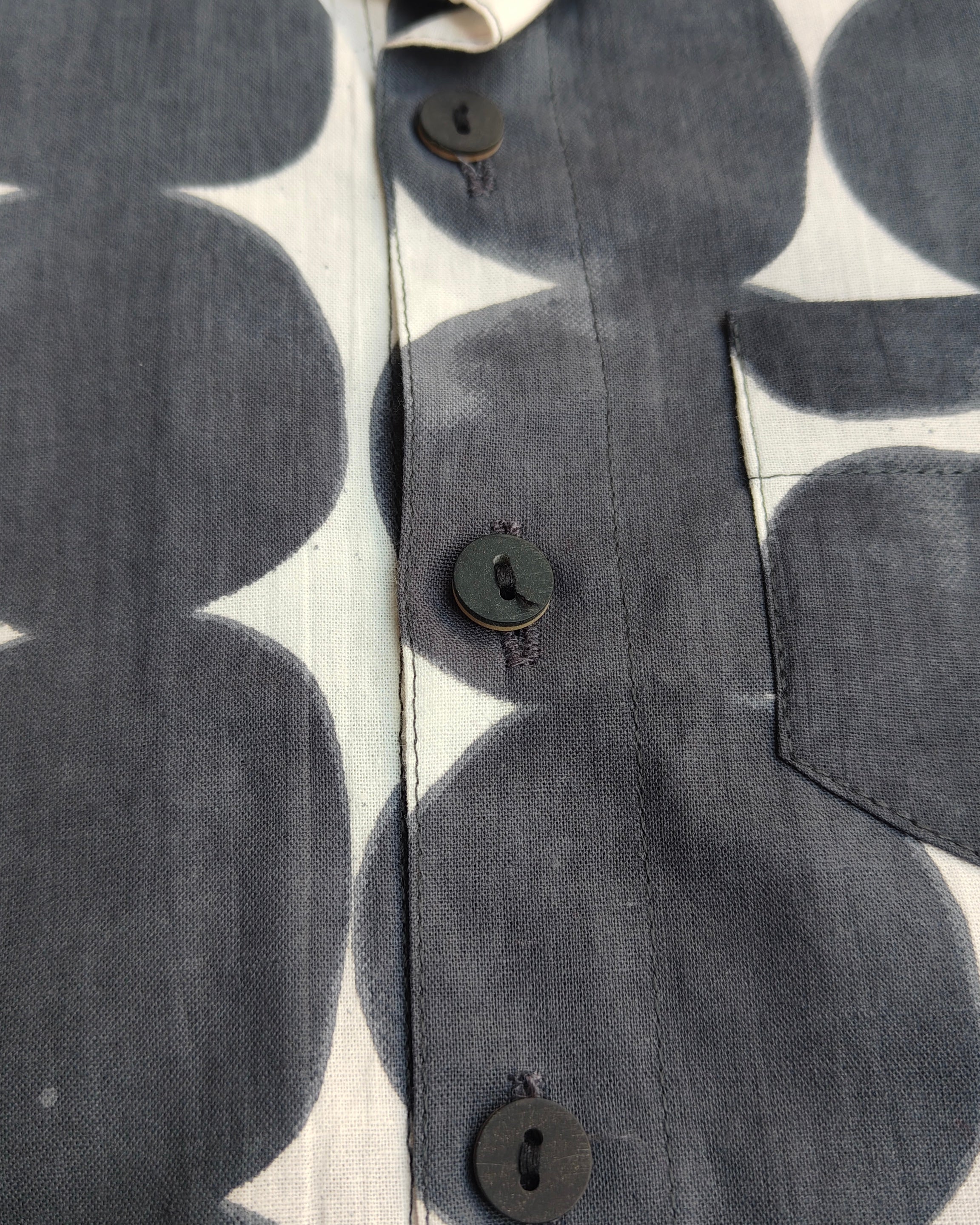 SnugBug Kids Cotton Tie and Dye Print Shorts Set with shirt has collar and is front open buttons with elasticated shorts