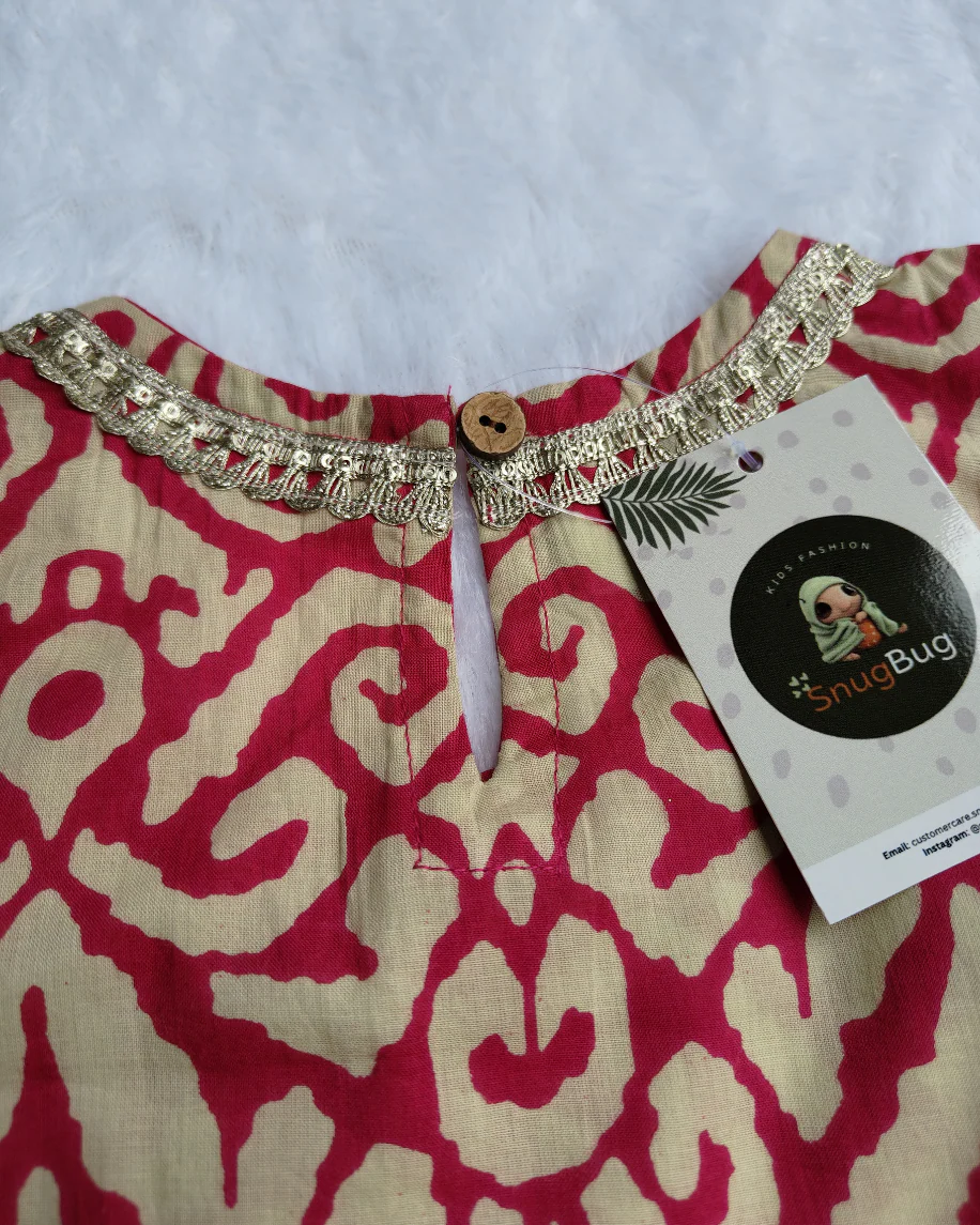Pure cotton Blue Crop Blouse with lehanga with beautiful laces on neck and hemline of the top and the skirt