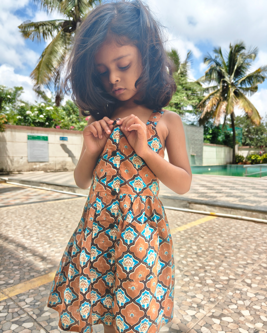 SnugBug Summer Classic Printed Cotton Dress