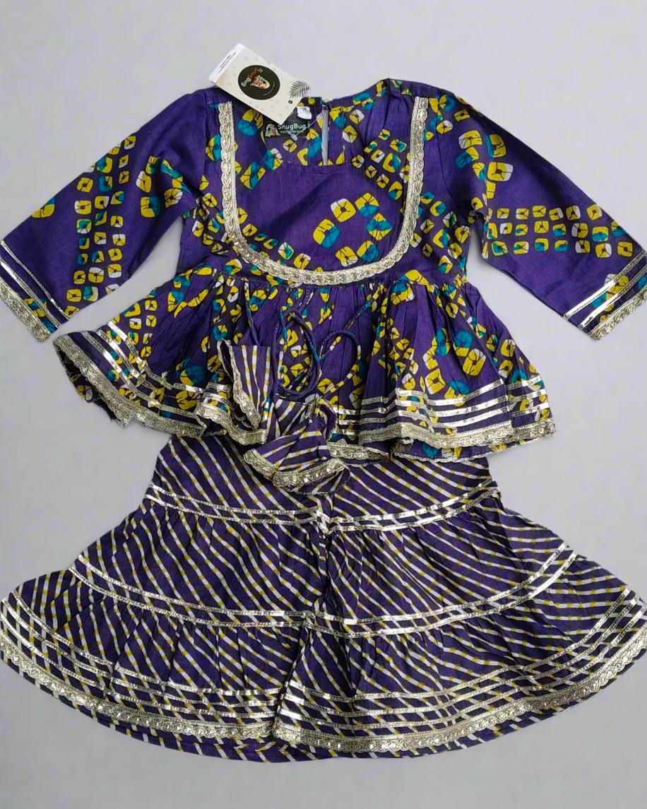 Badhani Pure cotton girls sharara set 