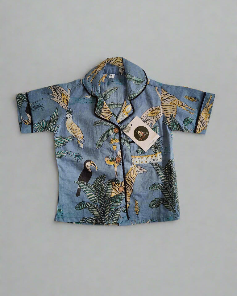 Half sleeve cotton night suit 