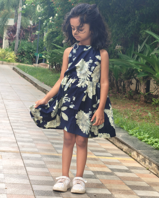 SnugBug Sleeveless Summer Cotton Frock for Girls 