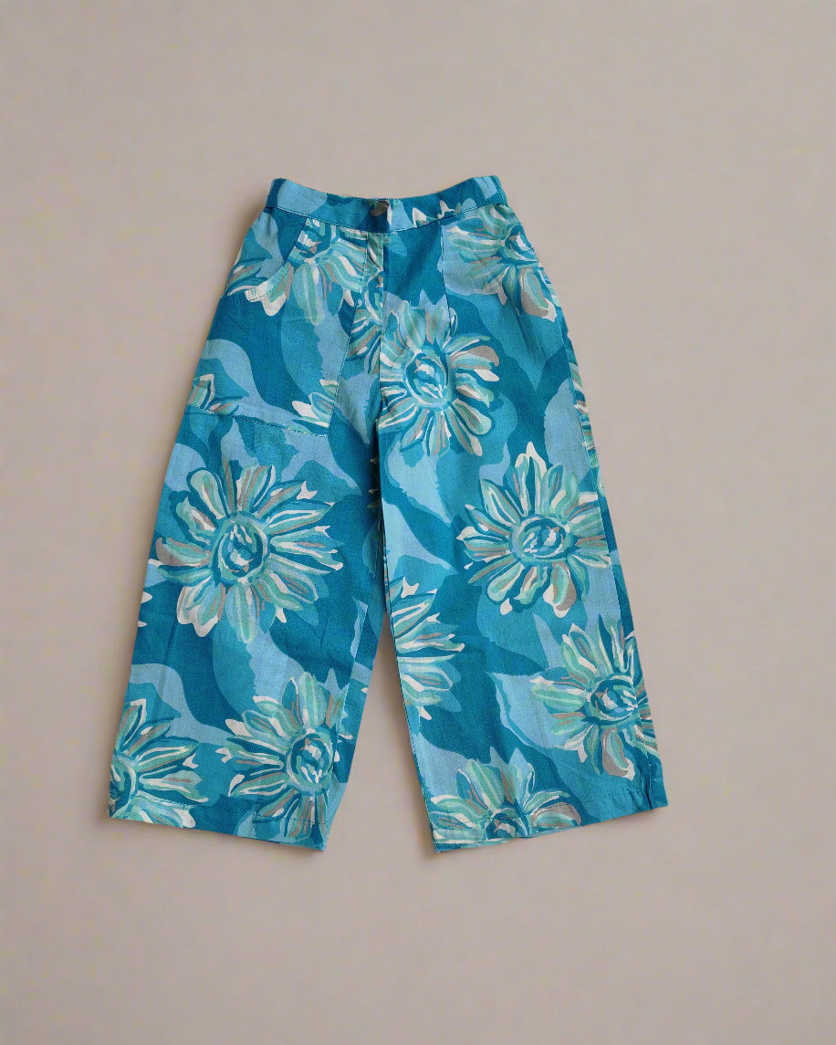 Summer Girls Cotton Crop Top with Pant
