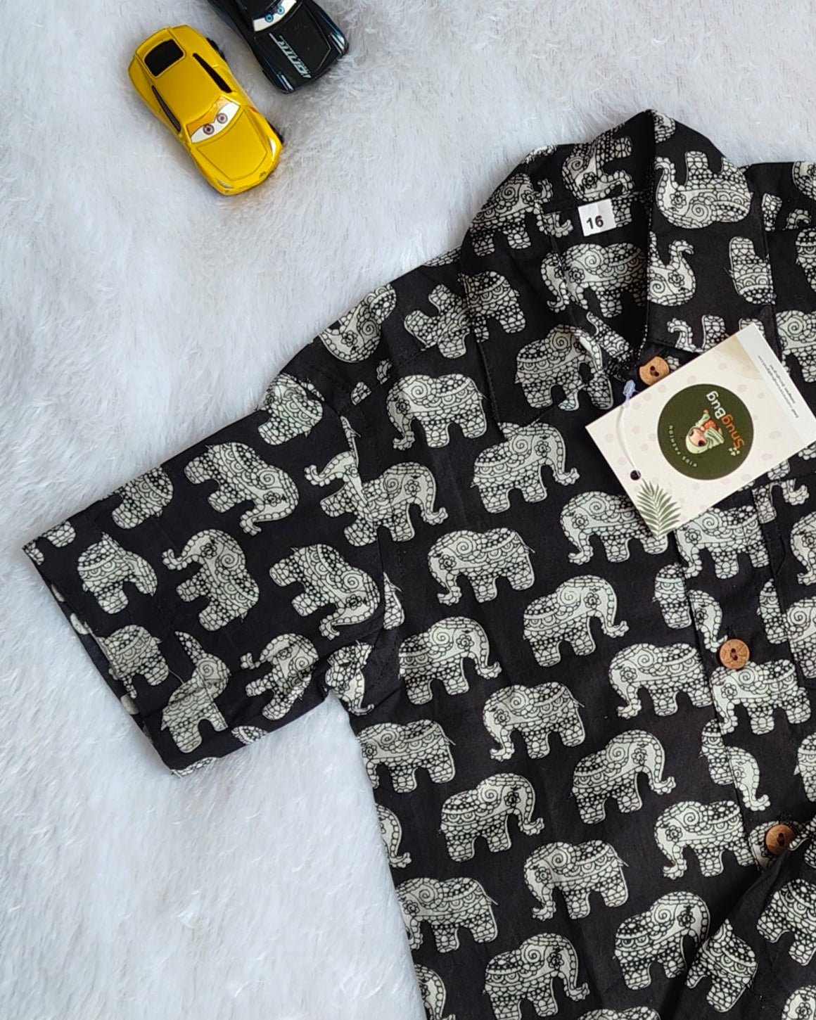 Summer Kids Clothing Set| Elephant Printed Cotton Co-ord Set | SnugBug