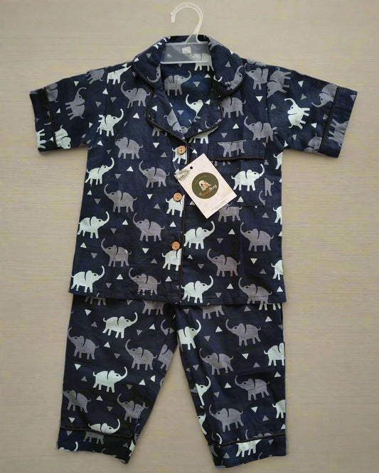 Half sleeve cotton night suit 