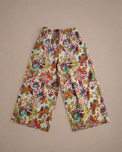 Summer Cotton Peplum Top with Pant 