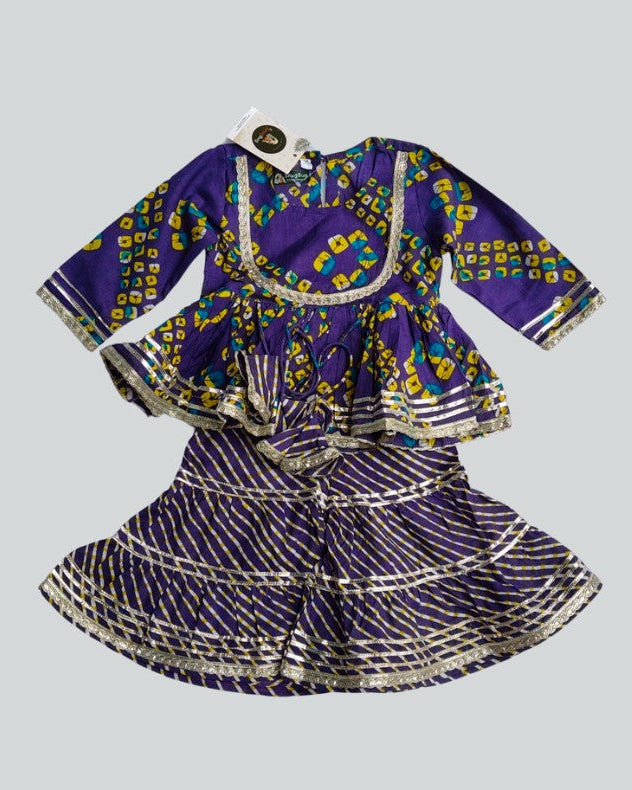 Badhani Pure cotton girls sharara set 