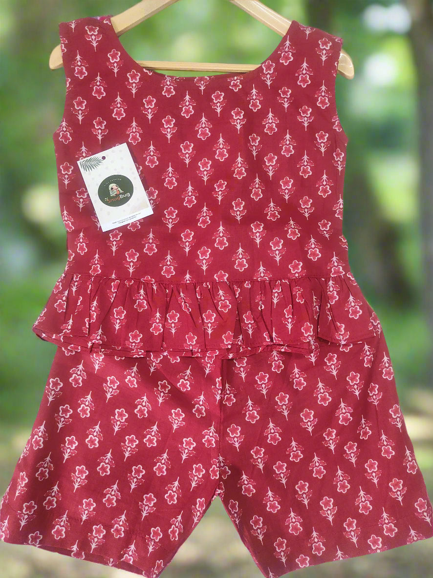 SnugBug Girls Shorts Set