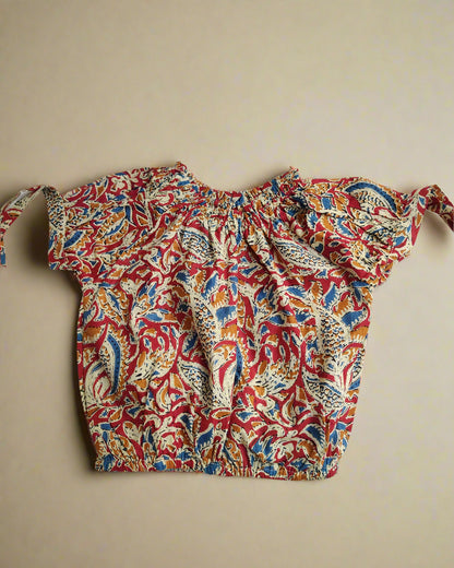 Cotton Boat Neck Crop Top Pant Summer Wear