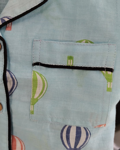 Kids cotton night suit for summer