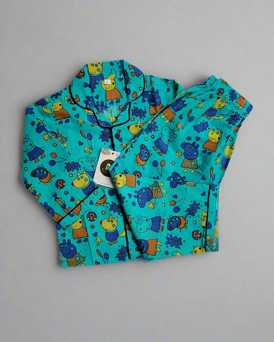 Kids Cotton full sleeve Night Suit