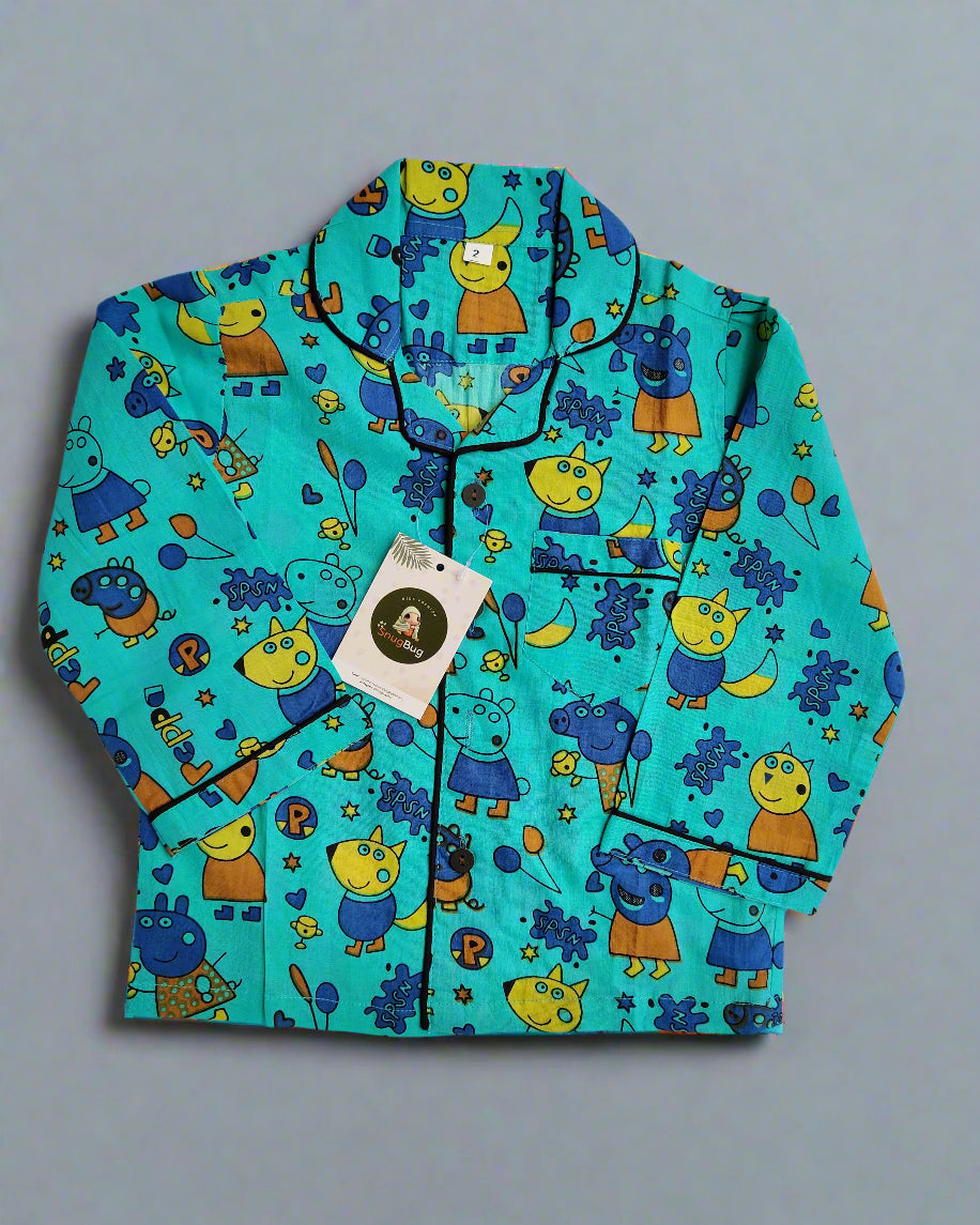 Kids Cotton full sleeve Night Suit
