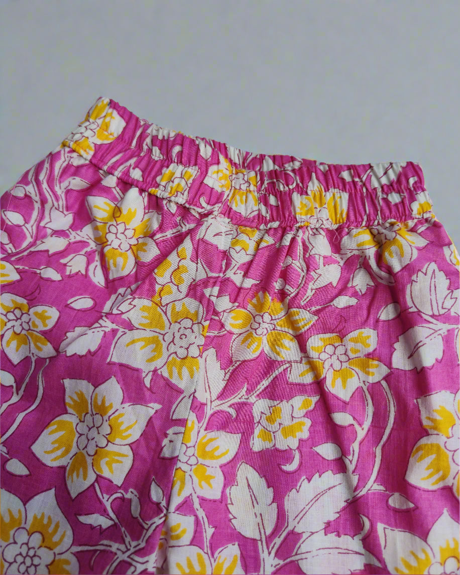 Girls Summer pure cotton sleeveless Co-ord Set