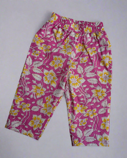 Girls Summer pure cotton sleeveless Co-ord Set