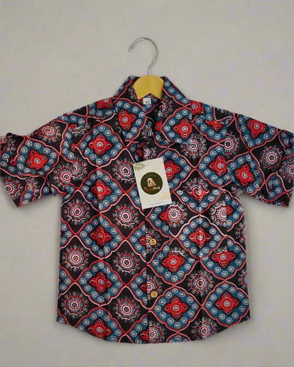Cotton Jaipuri boys half sleeve shirt for Summer