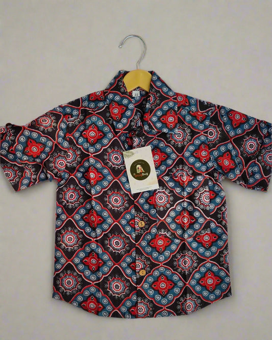 Cotton Jaipuri boys half sleeve shirt for Summer