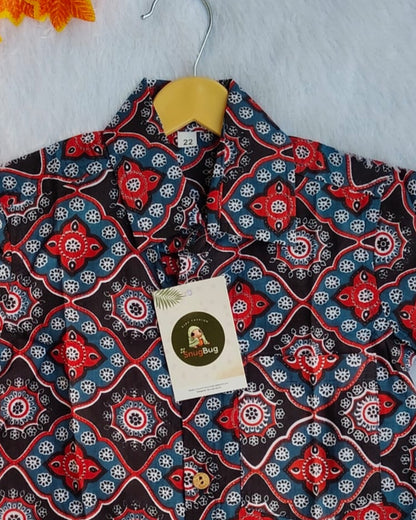 Cotton Jaipuri boys half sleeve shirt for Summer