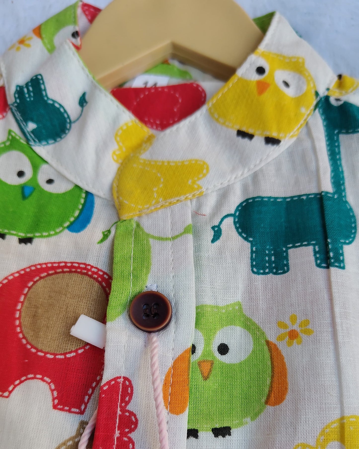 SNugBug_Bird printed cotton shirt
