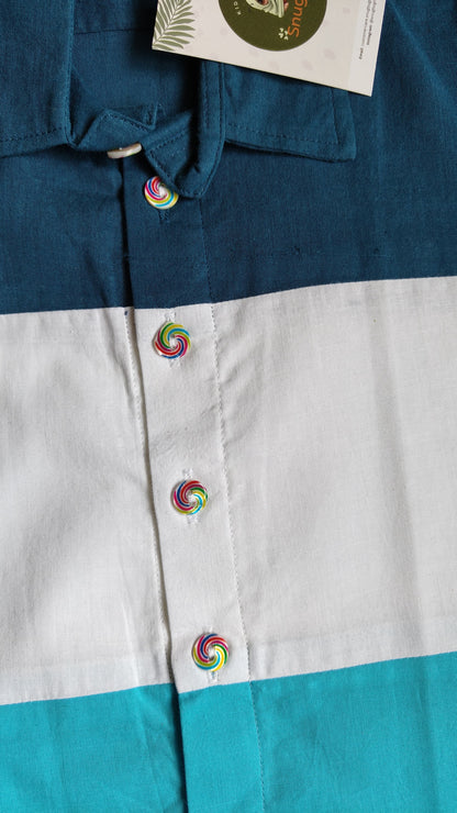 Boys Cotton Half Sleeve Shirt- Best for Summer | SnugBug