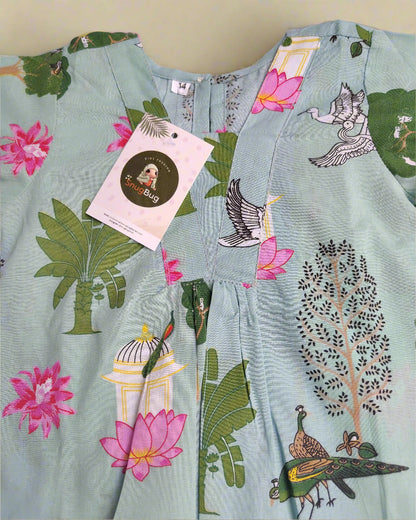 Girls Cotton Co-ord Set – Handblock Printed Summer Outfit